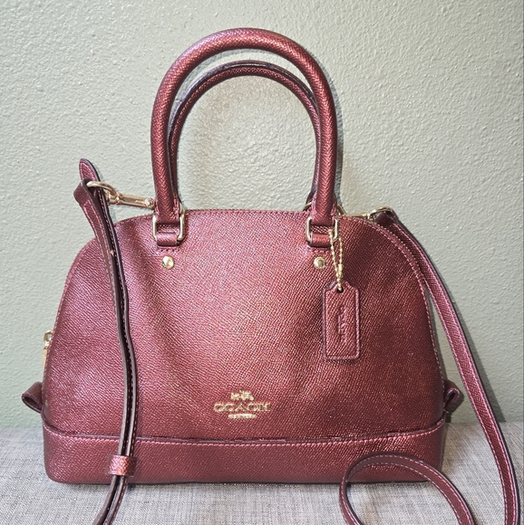 Coach Handbags - Coach Sierra satchel bag metallic blush